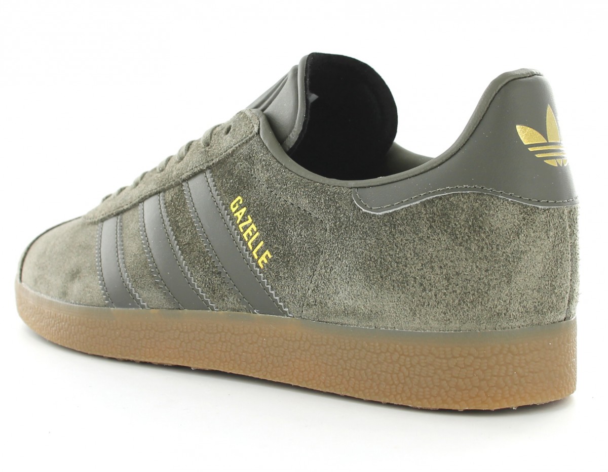 Adidas gazelle Kaki Foncé/Gomme