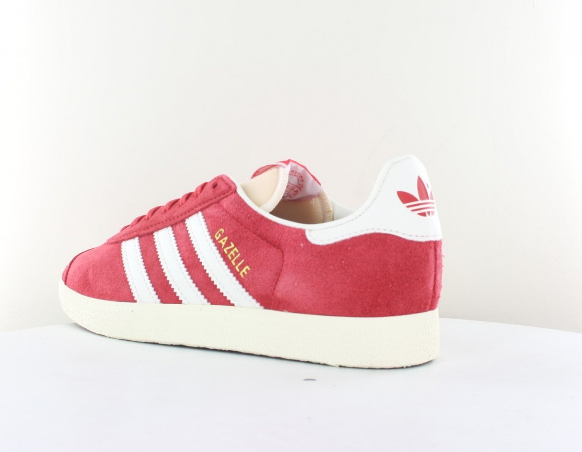 Adidas Gazelle rouge pale blanc