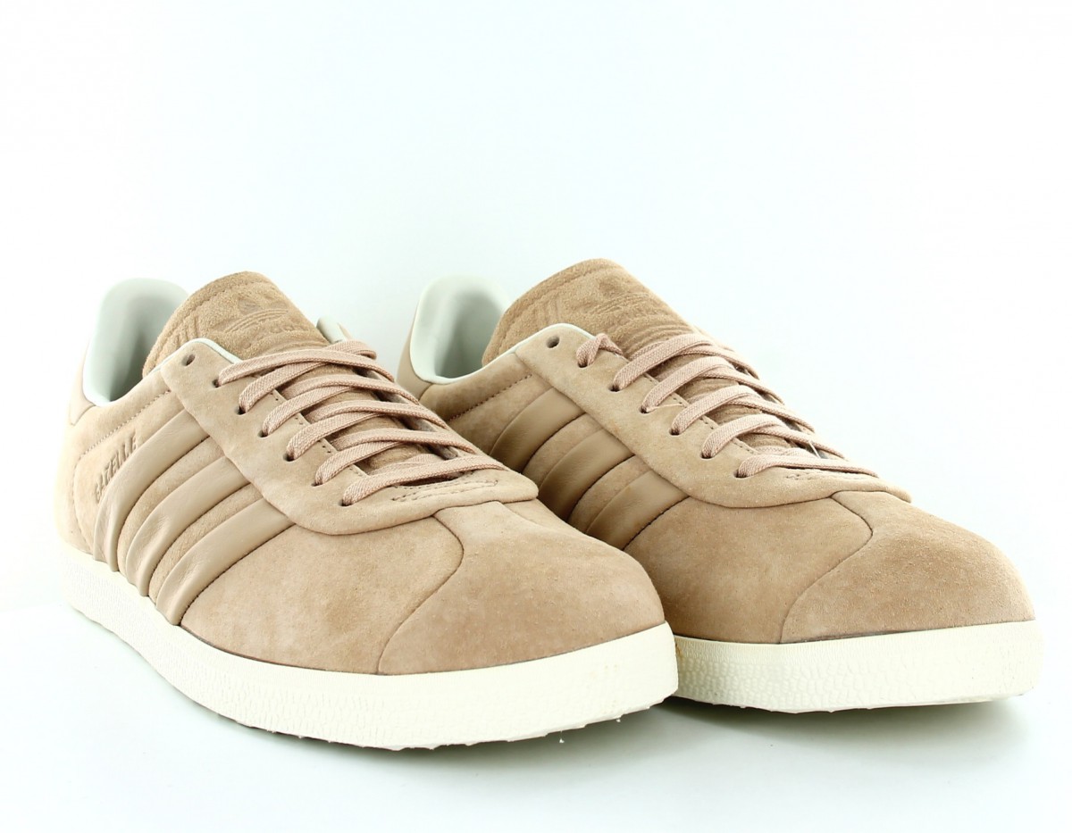 Adidas Gazelle stitch and turn beige-blanc