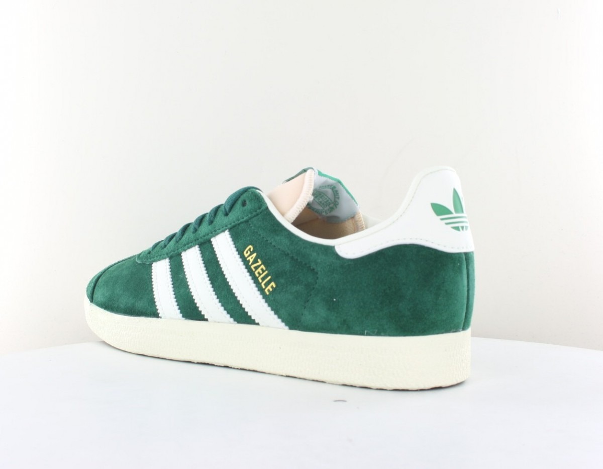 Adidas Gazelle vert blanc beige