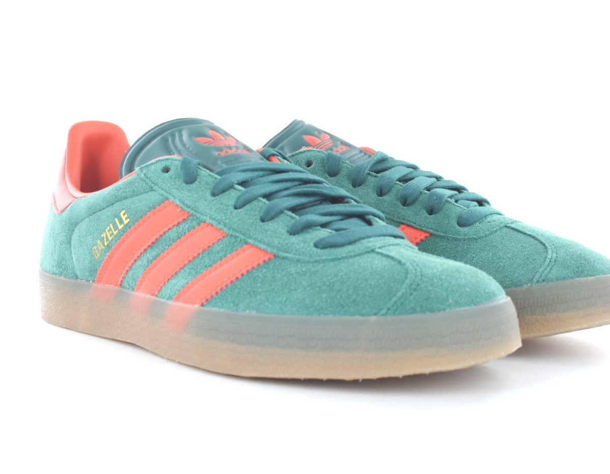 Adidas Gazelle vert orange