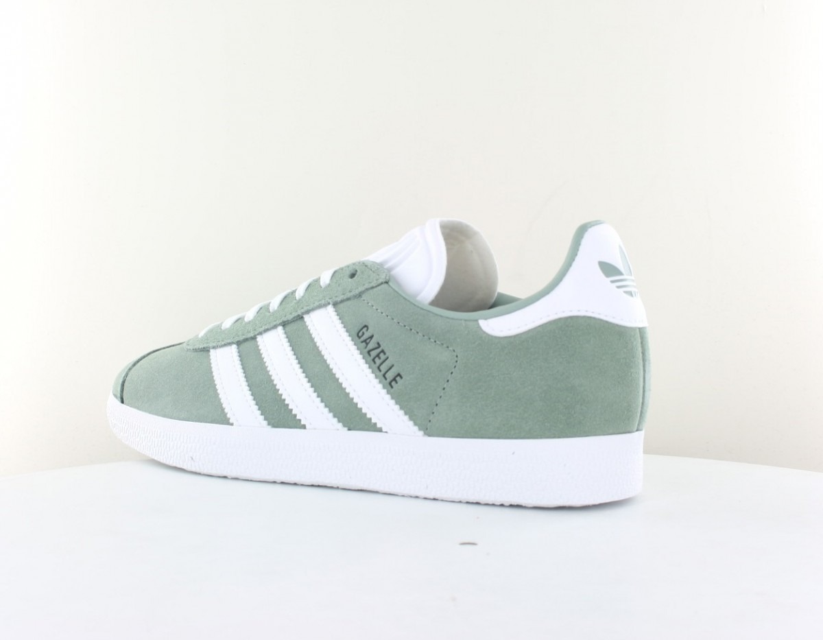 Adidas Gazelle vert pale blanc