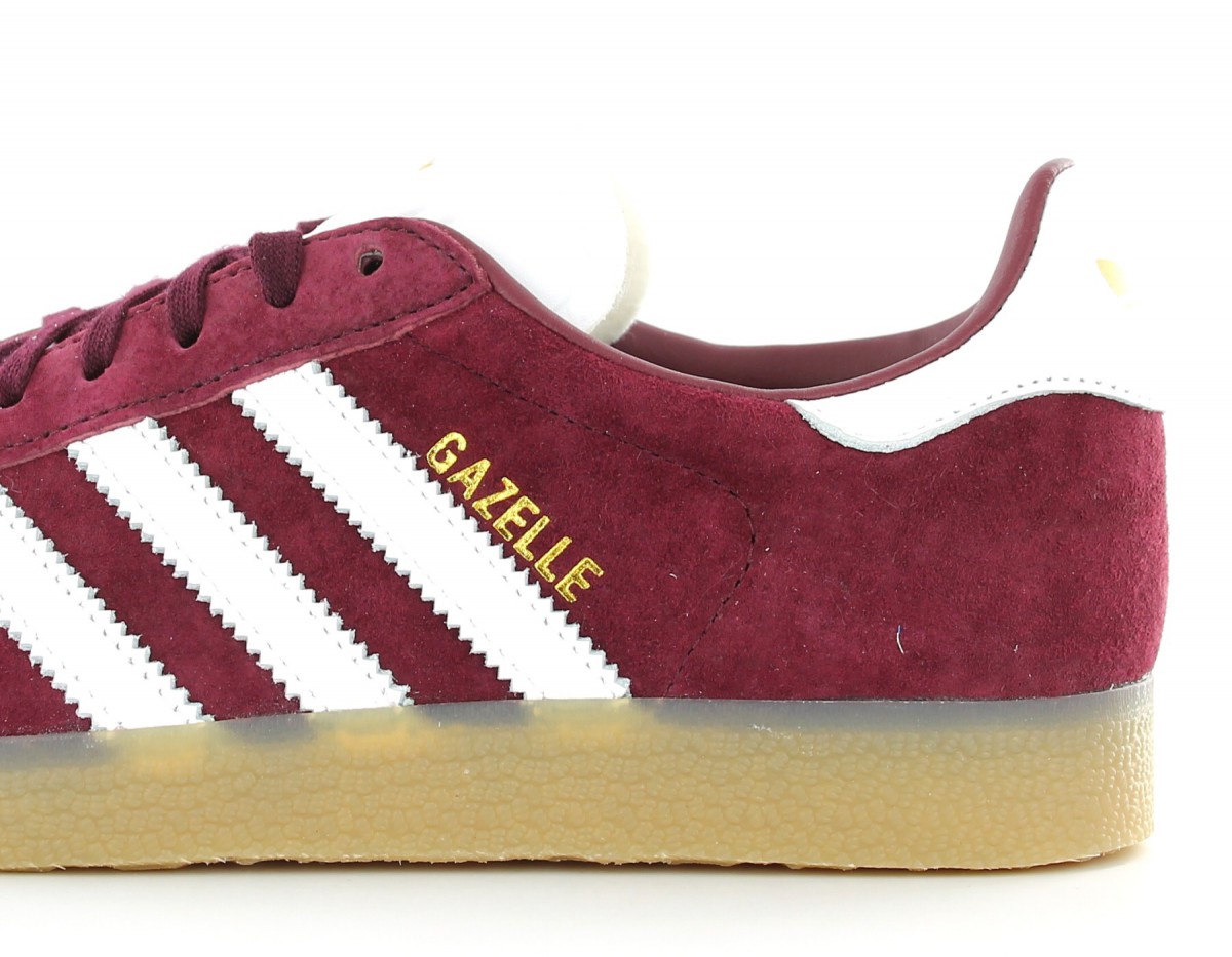 Adidas gazelle vintage Bordeaux-blanc-gomme