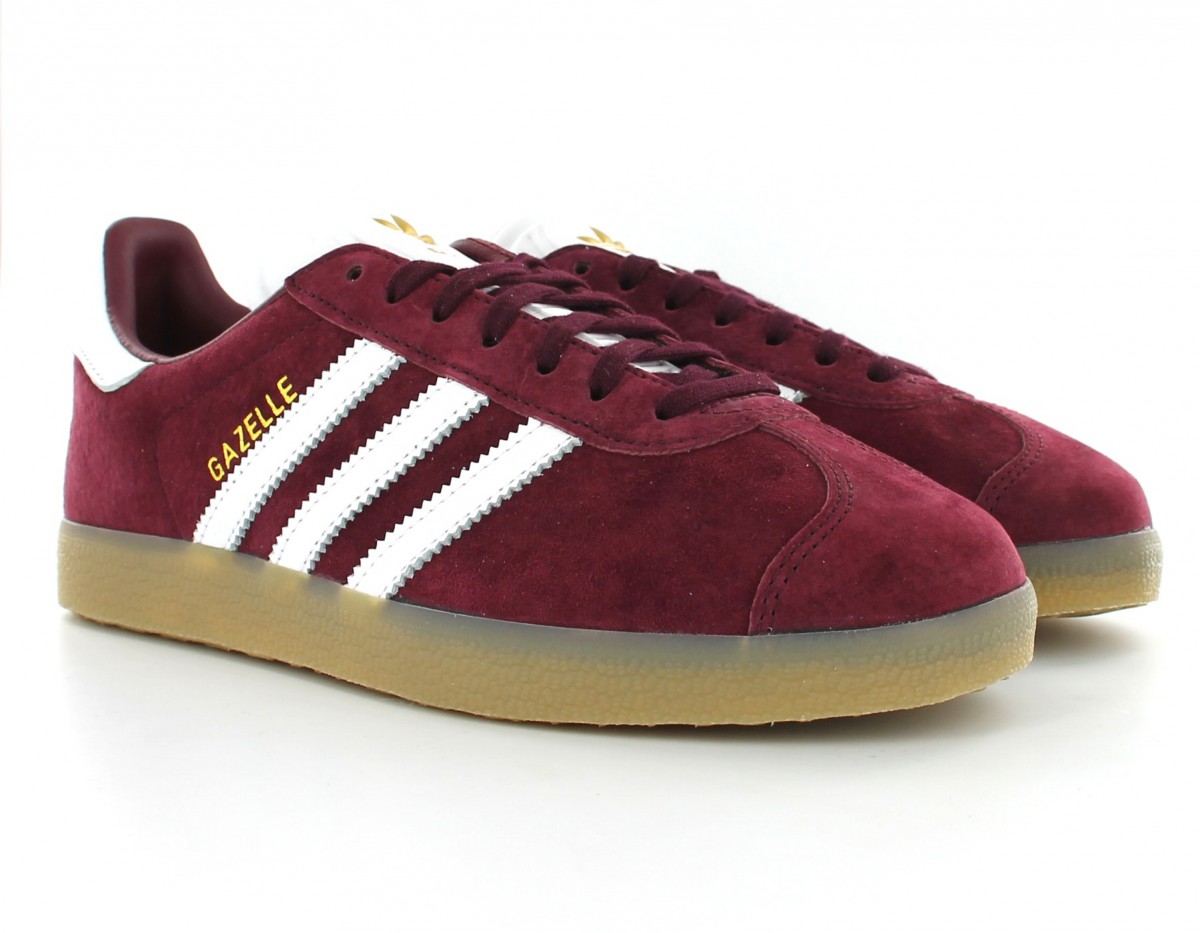 Adidas gazelle vintage Bordeaux-blanc-gomme