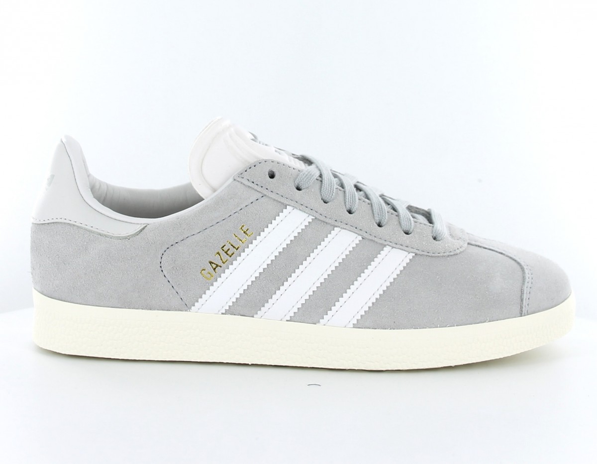 Adidas gazelle vintage gris-blanc