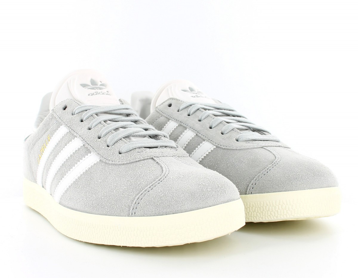 Adidas gazelle vintage gris-blanc