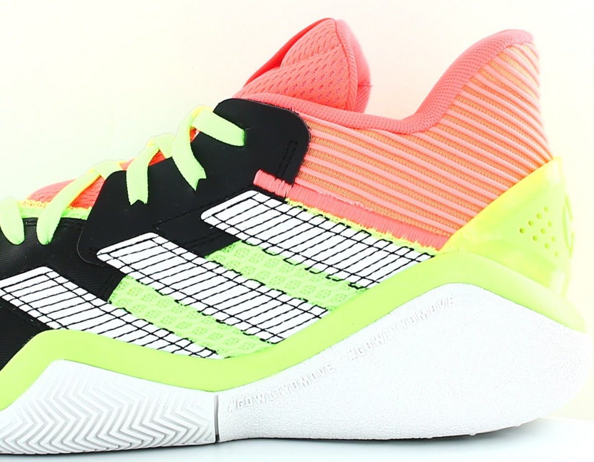 Adidas Harden stepback jaune fluo noir orange fluo