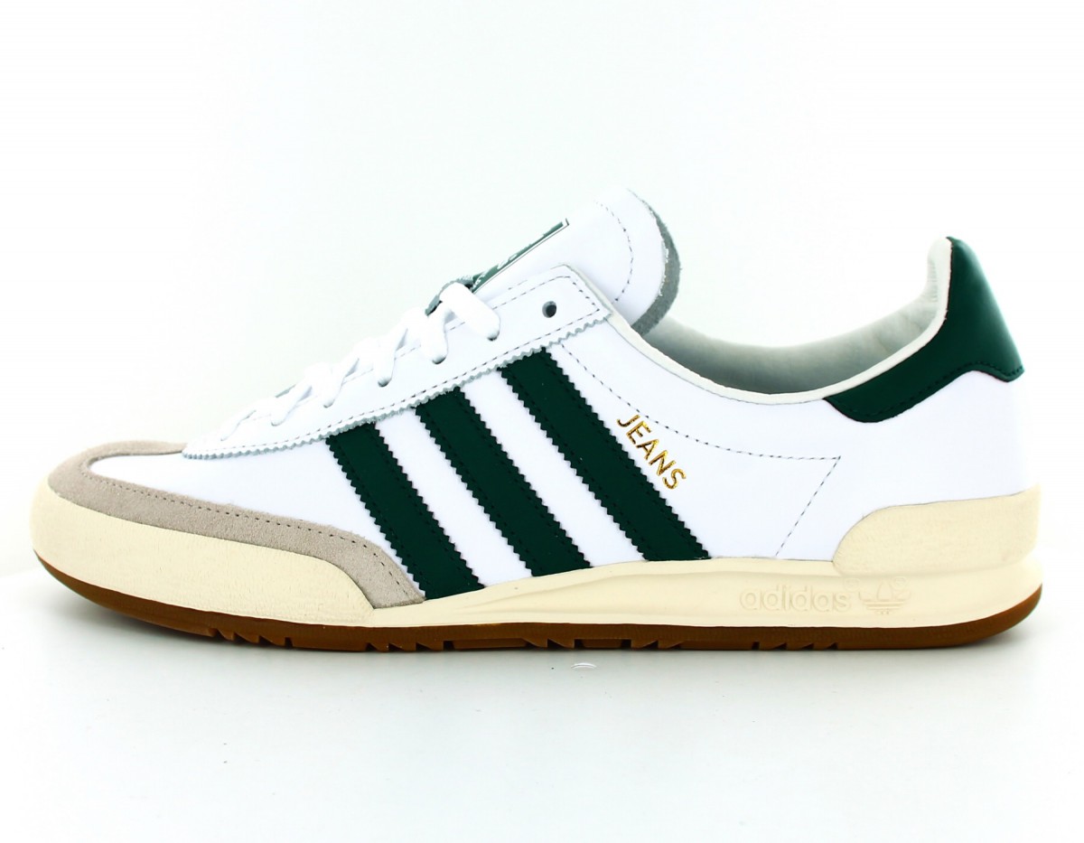 Adidas Jeans Blanc vert gomme