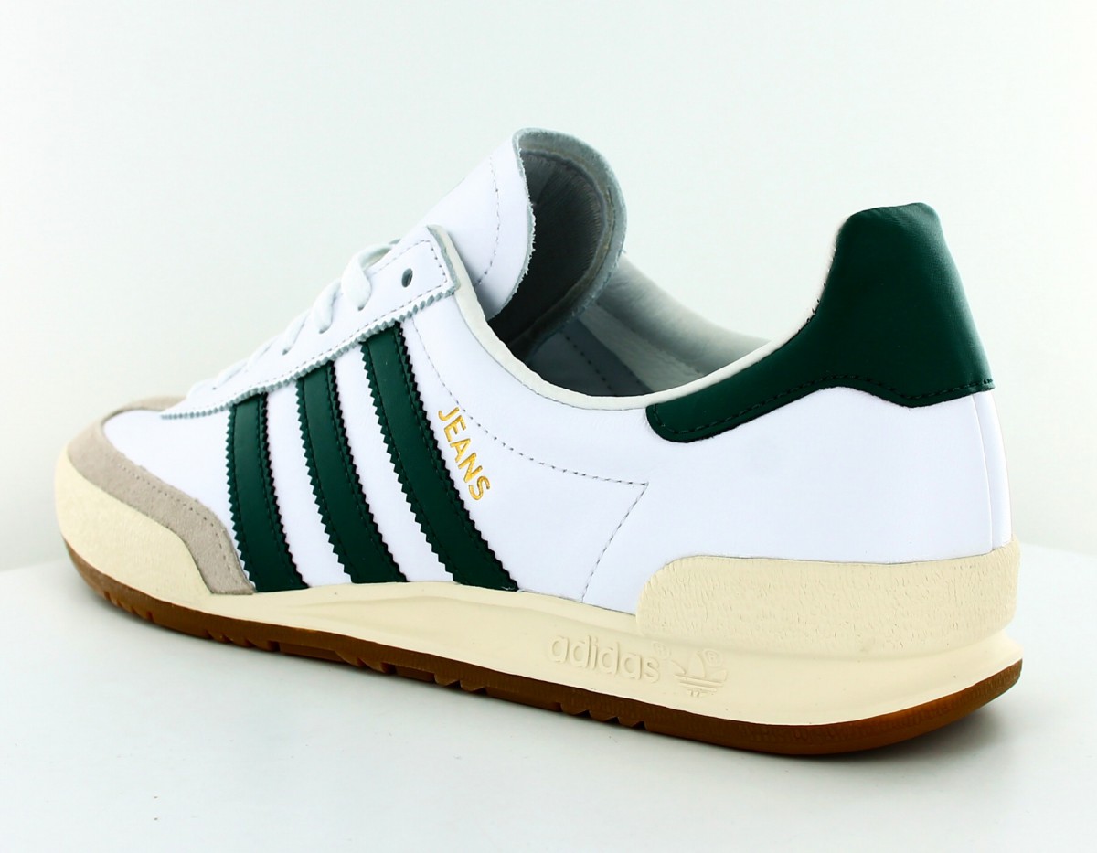 Adidas Jeans Blanc vert gomme