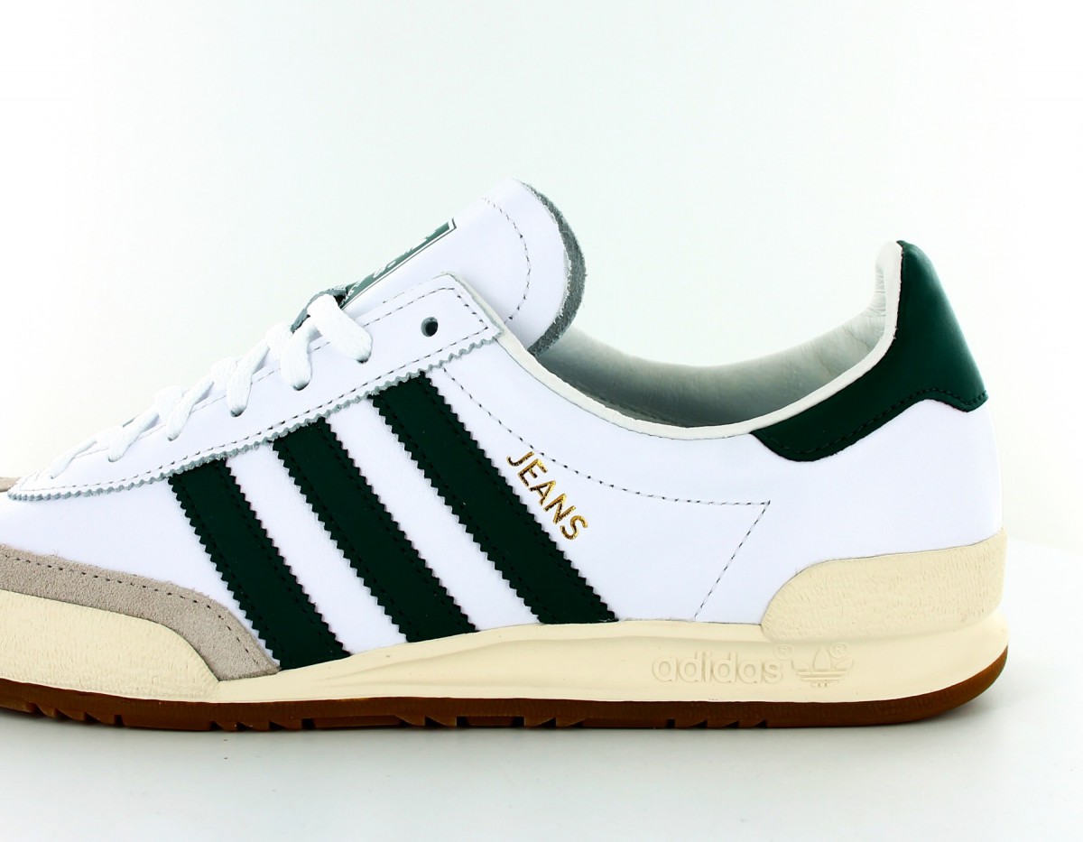 Adidas Jeans Blanc vert gomme