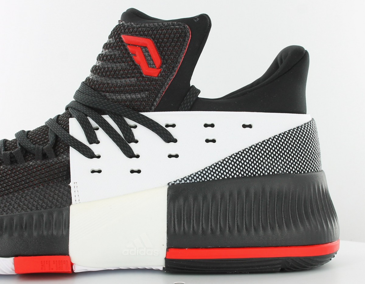 Adidas Lillard 3 Noir-Blanc-Rouge