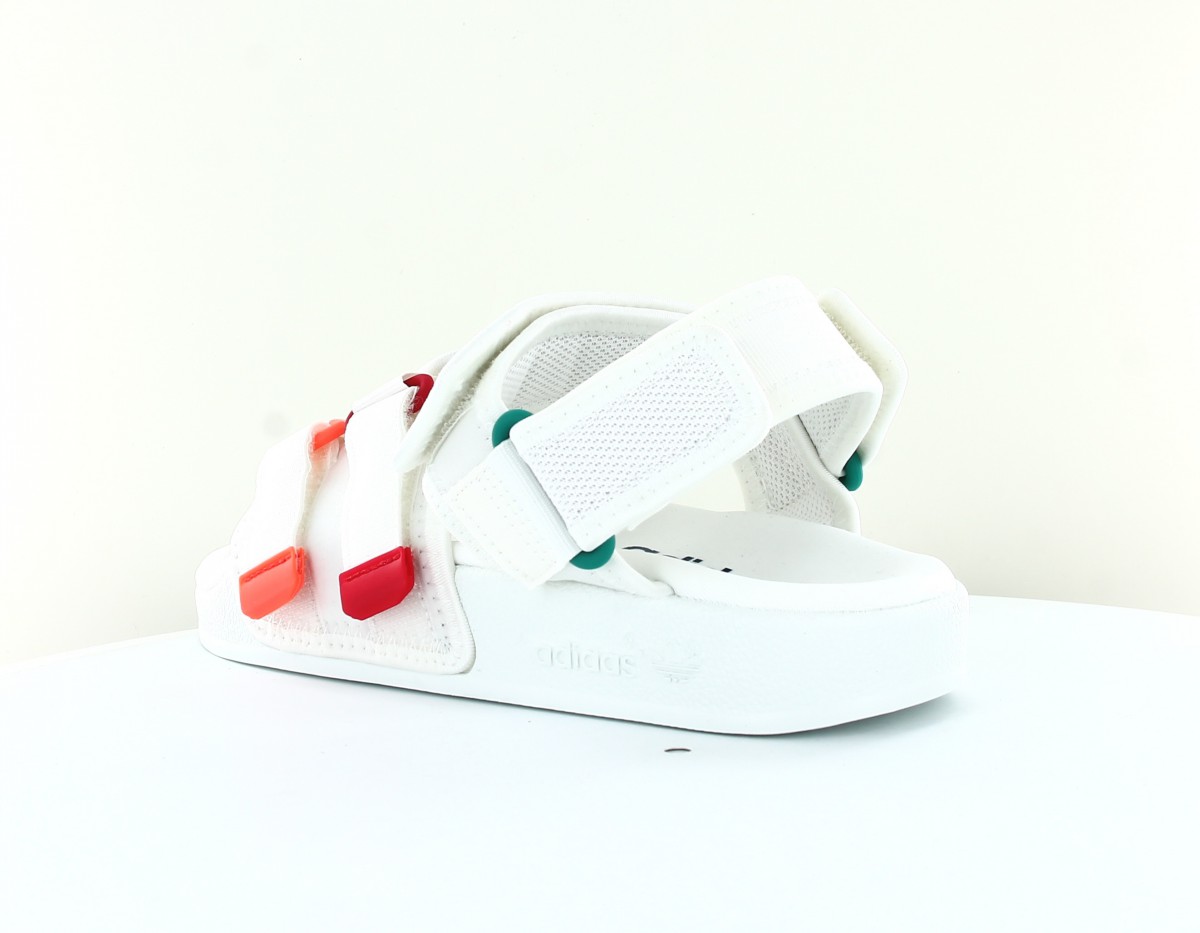 Adidas New adilette sandal 4.0 blanc orange rouge vert