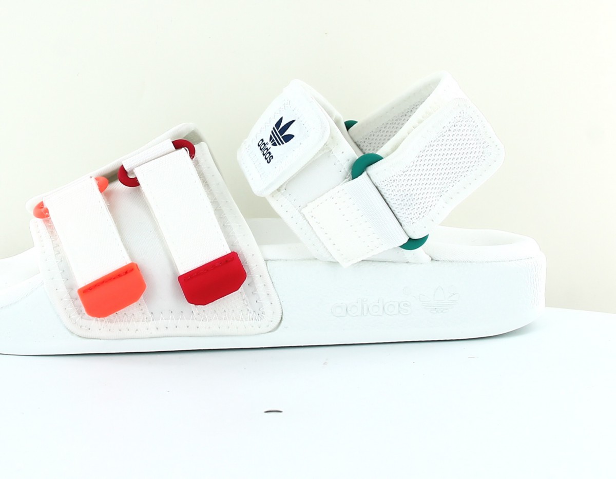 Adidas New adilette sandal 4.0 blanc orange rouge vert