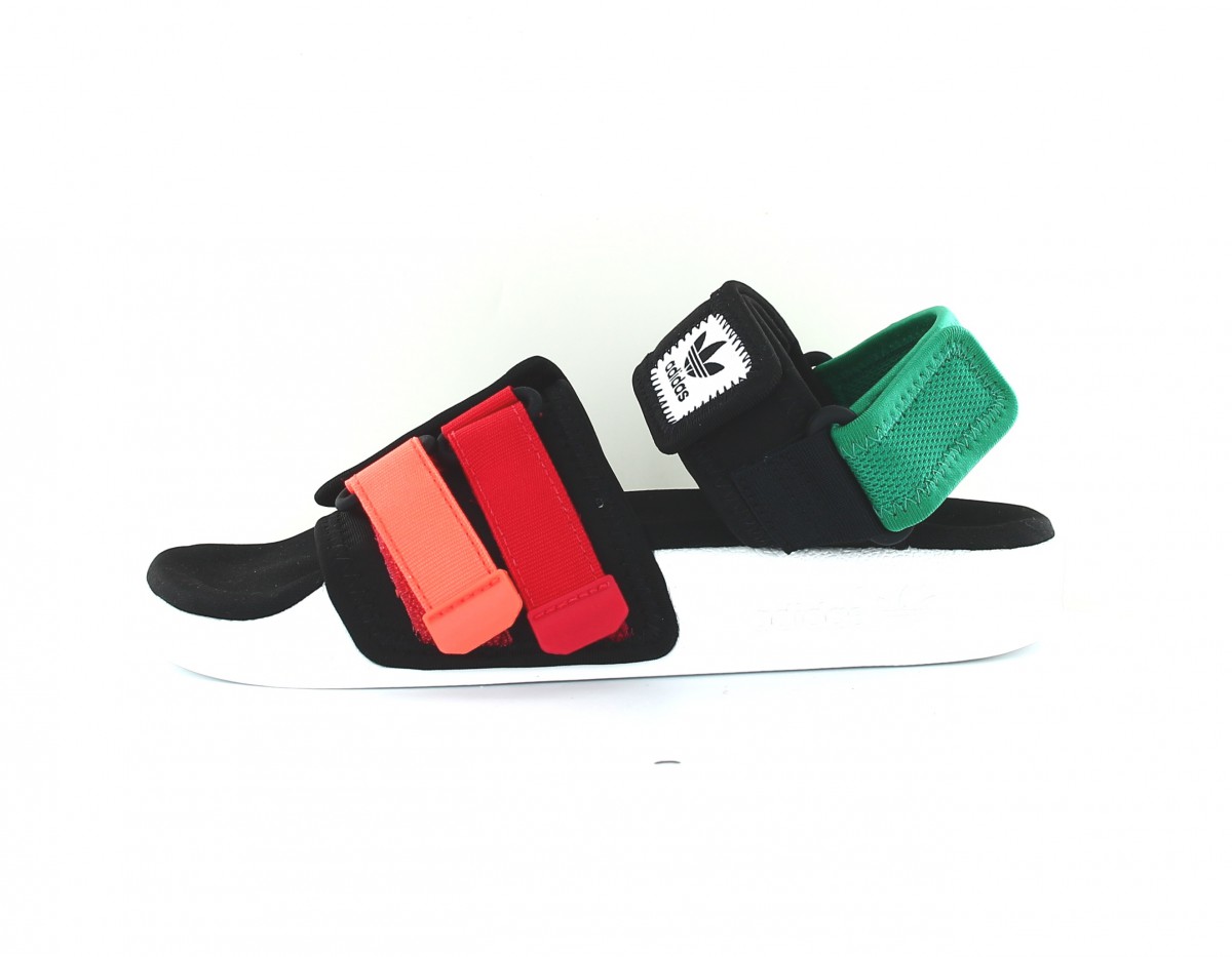 Adidas New adilette sandal 4.0 noir orange rouge vert