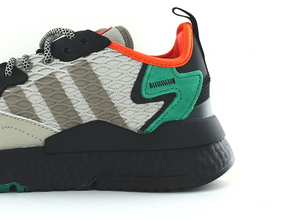 Adidas Nite Jogger beige vert orange