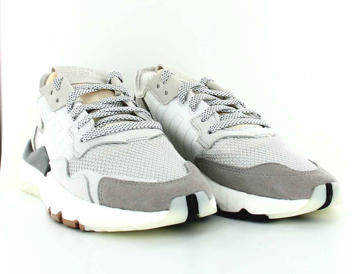 Adidas Nite Jogger blanc gris beige