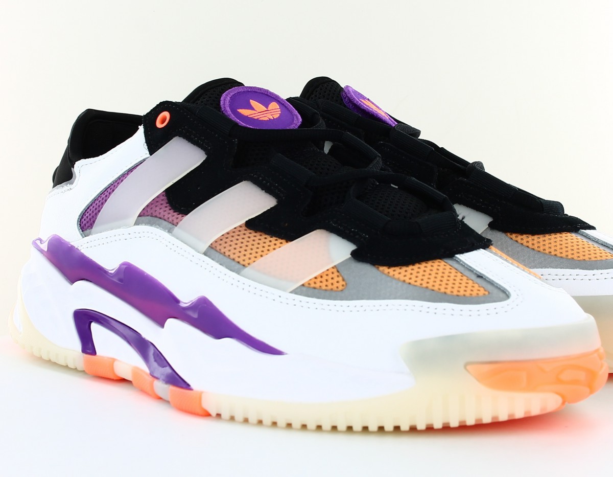 Adidas Niteball blanc orange violet noir