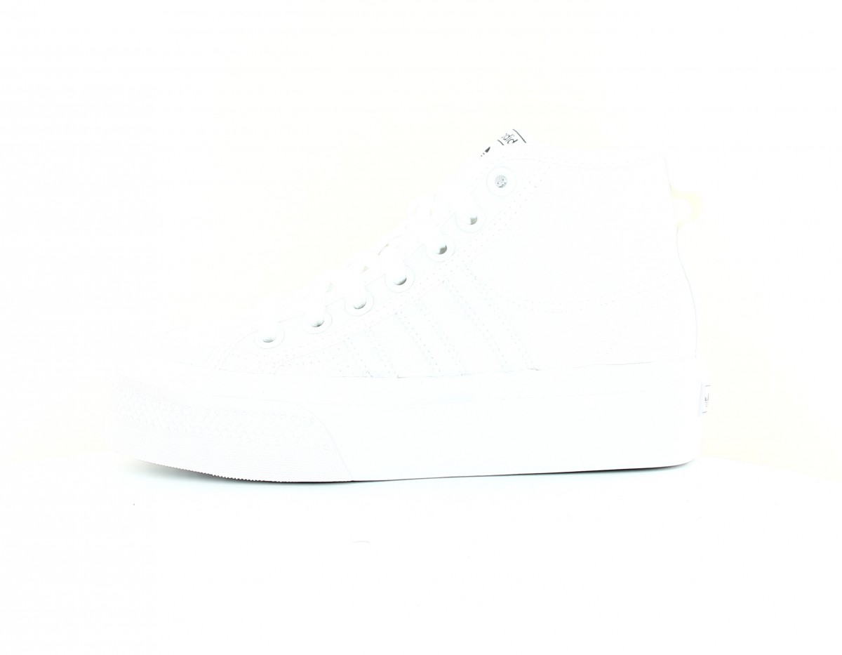 Adidas Nizza plateform mid summer blanc blanc