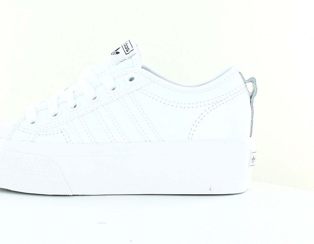 Adidas Nizza plateform blanc blanc