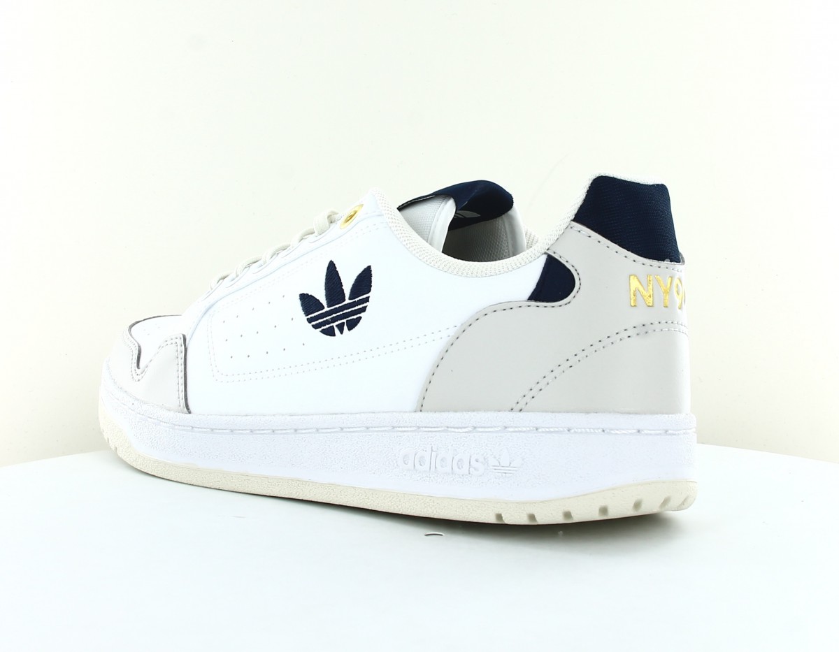 Adidas Ny 90 blanc beige bleu marine or