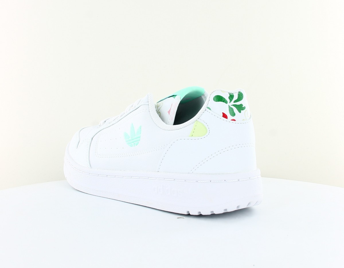 Adidas Ny 90 blanc vert floral