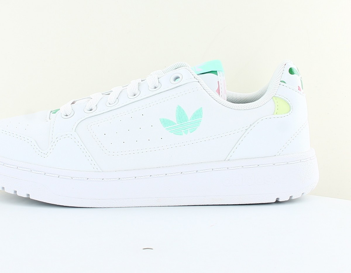 Adidas Ny 90 blanc vert floral