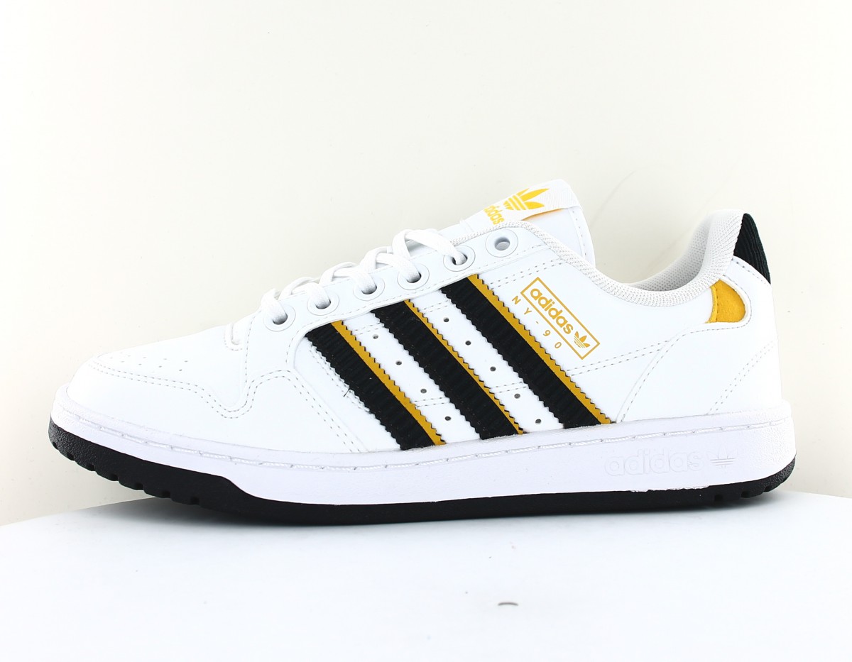 Adidas Ny 90 stripes blanc noir jaune