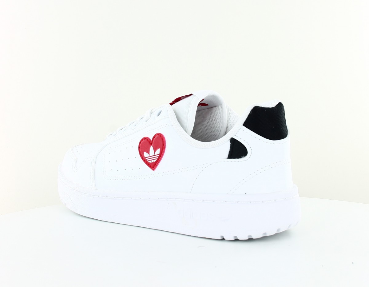 Adidas Ny 90 blanc rouge coeur noir