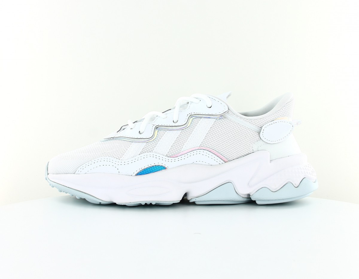 Adidas Ozweego J blanc hologram