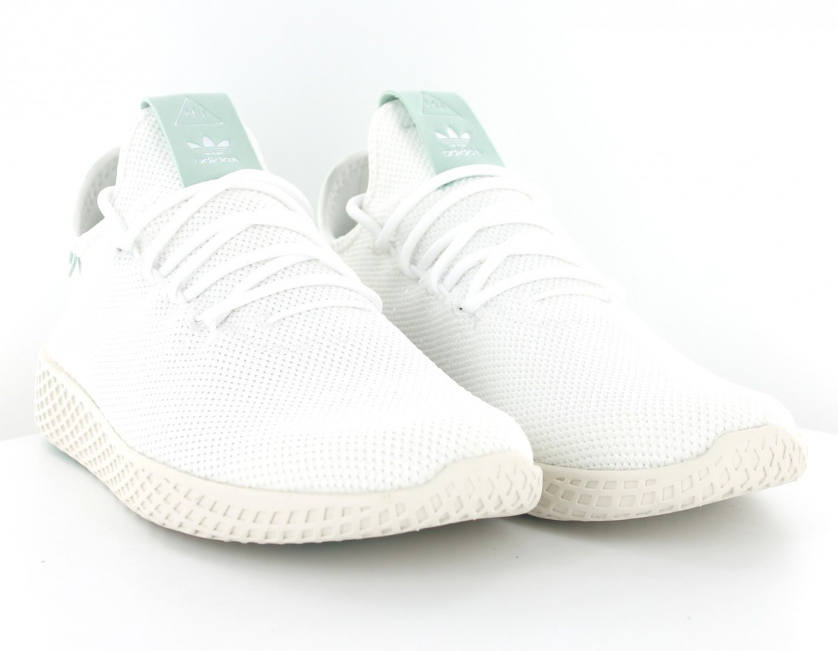 Adidas Pharell Williams Tennis HU Blanc vert mint