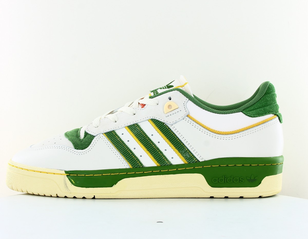 Adidas Rivalry low 86 blanc vert jaune