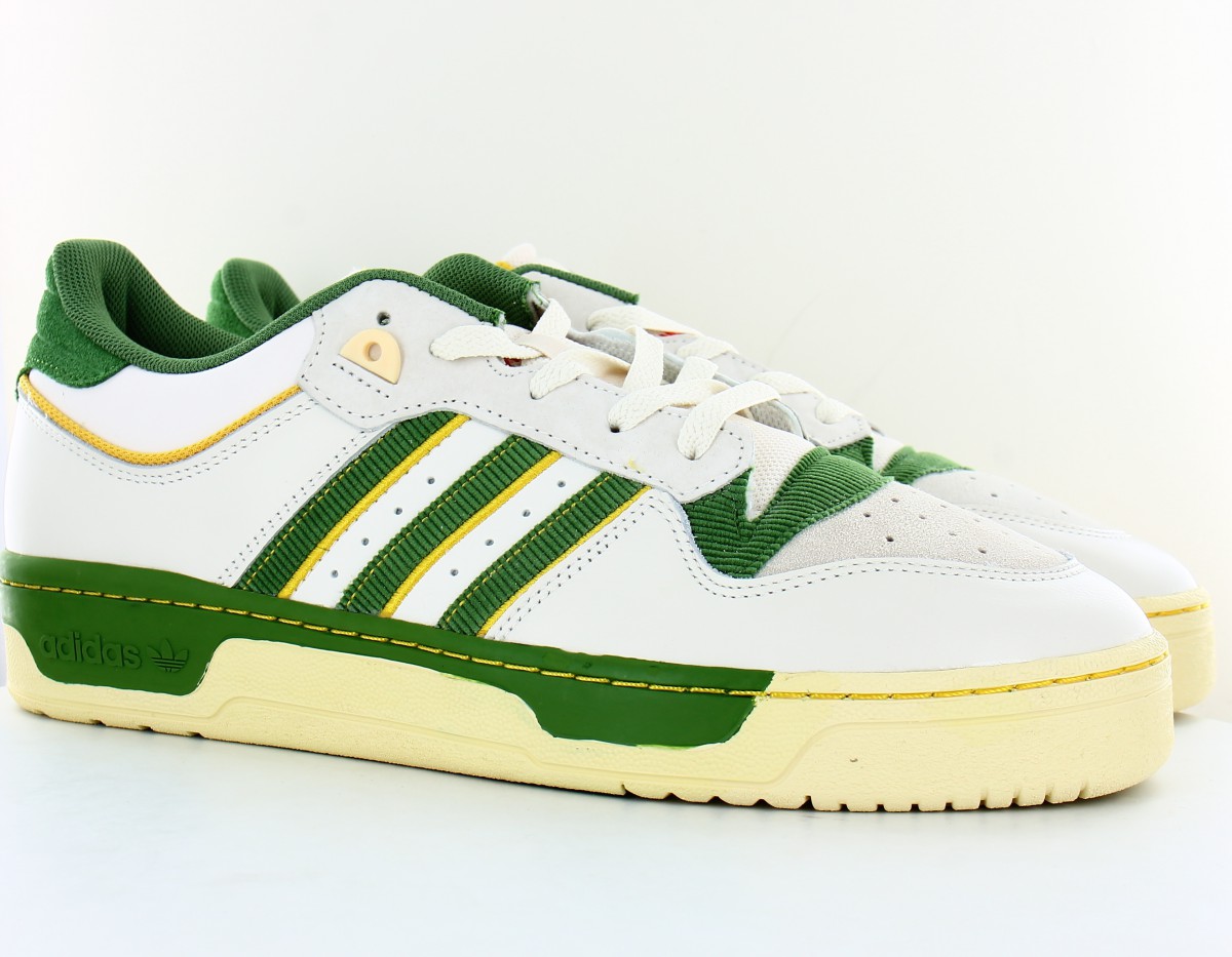 Adidas Rivalry low 86 blanc vert jaune