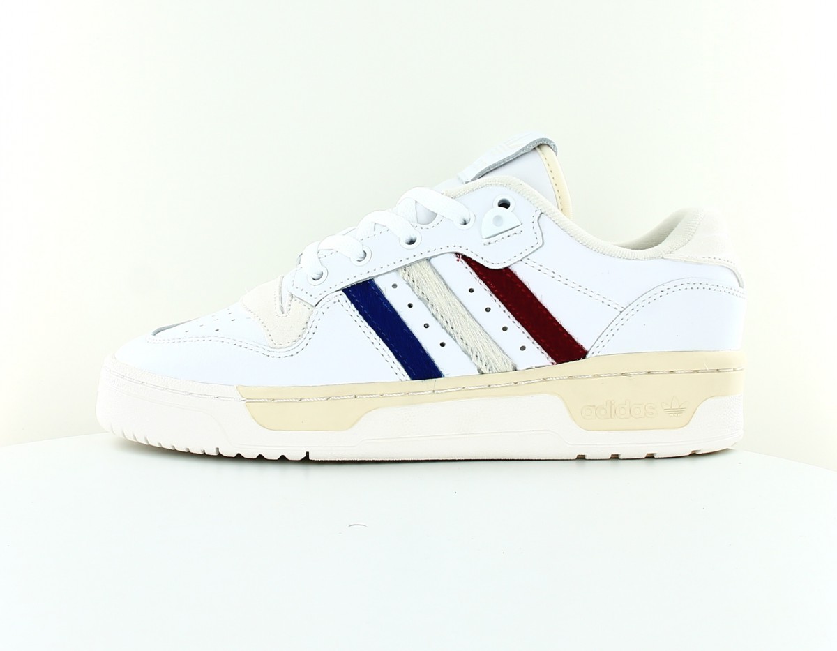 Adidas Rivalry low blanc bleu rouge