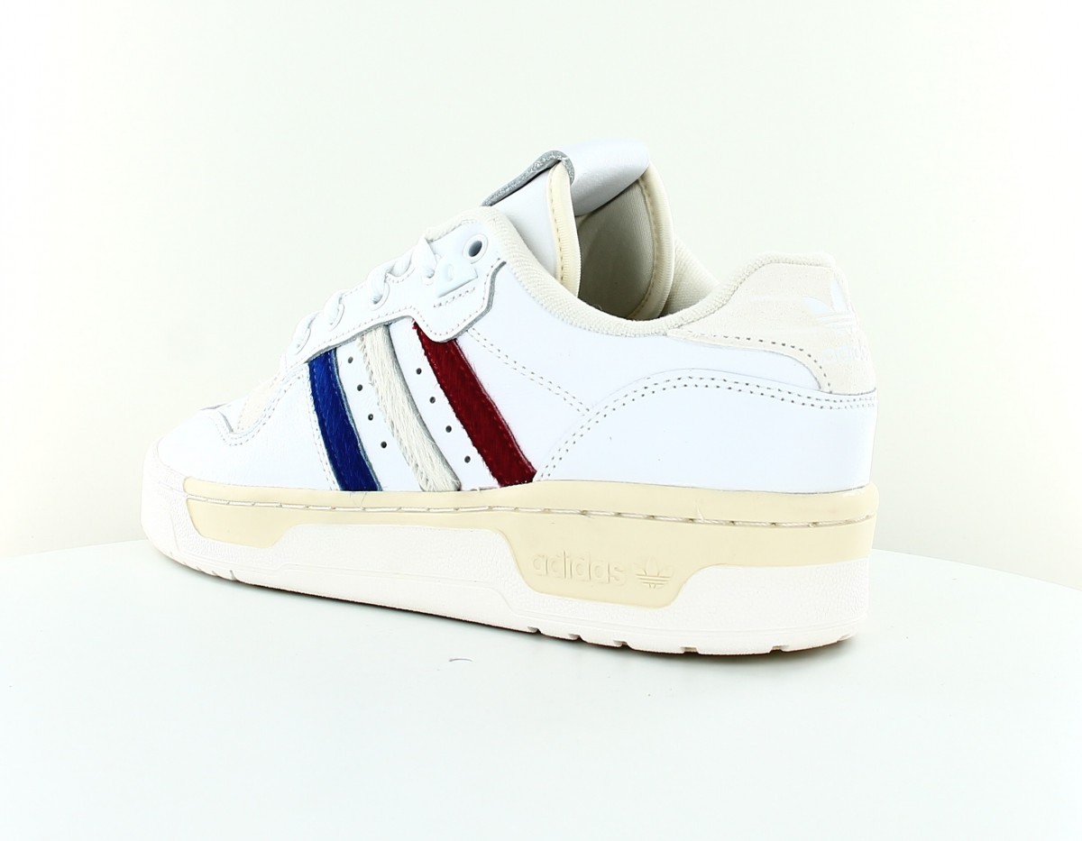 Adidas Rivalry low blanc bleu rouge