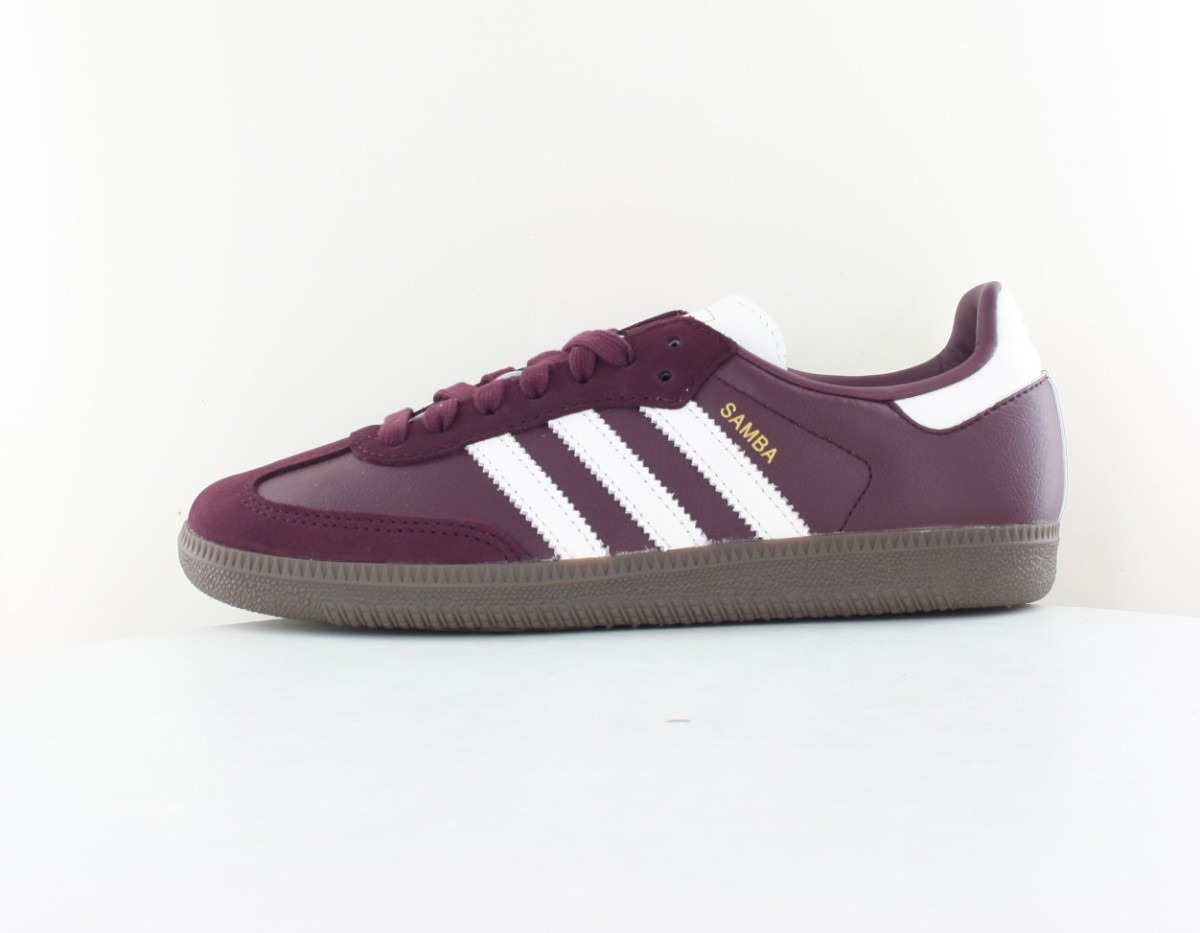 Adidas Samba og bordeaux blanc