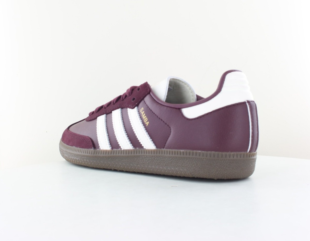 Adidas Samba og bordeaux blanc
