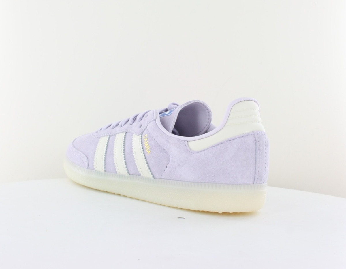 Adidas Samba og lila blanc creme