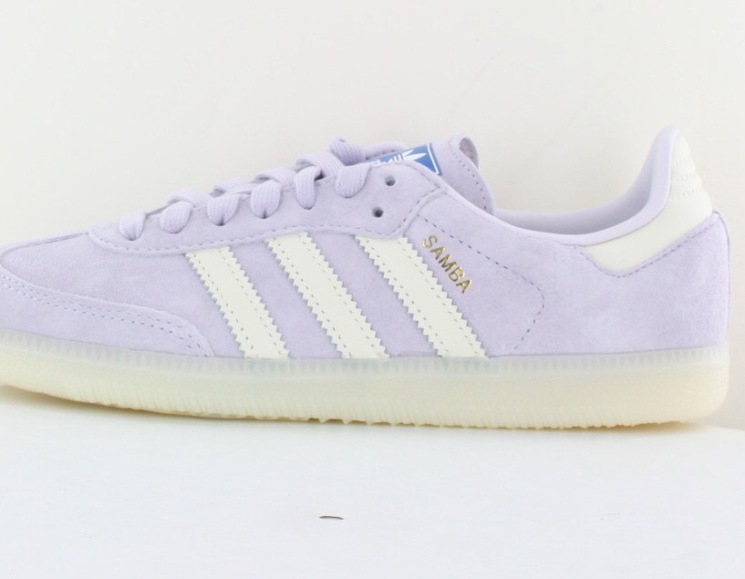 Adidas Samba og lila blanc creme