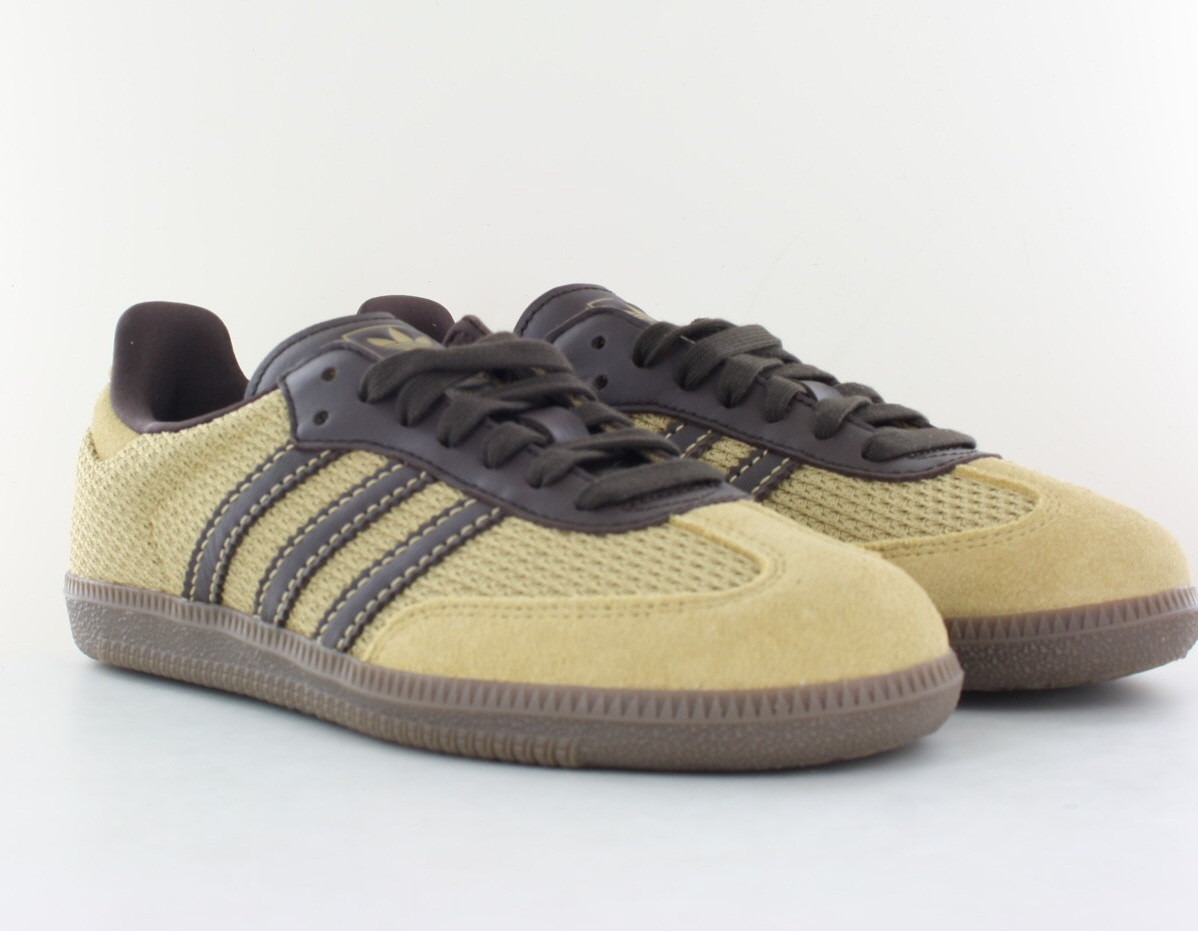 Adidas Samba mesh or marron