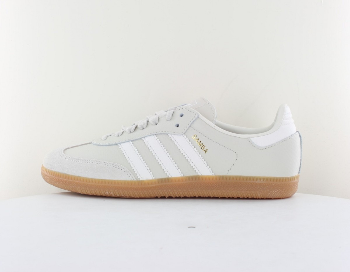 Adidas Samba og beige blanc gomme