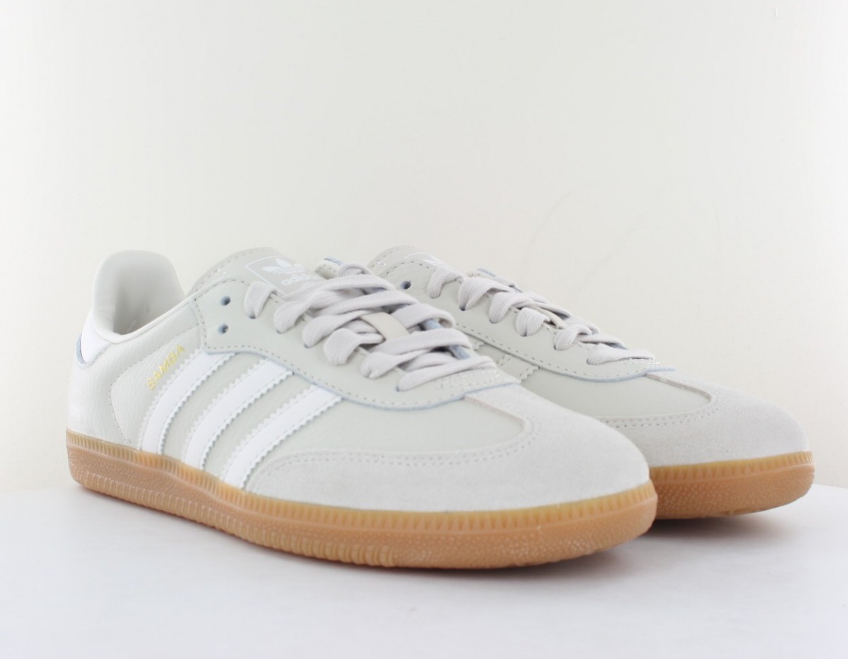 Adidas Samba og beige blanc gomme