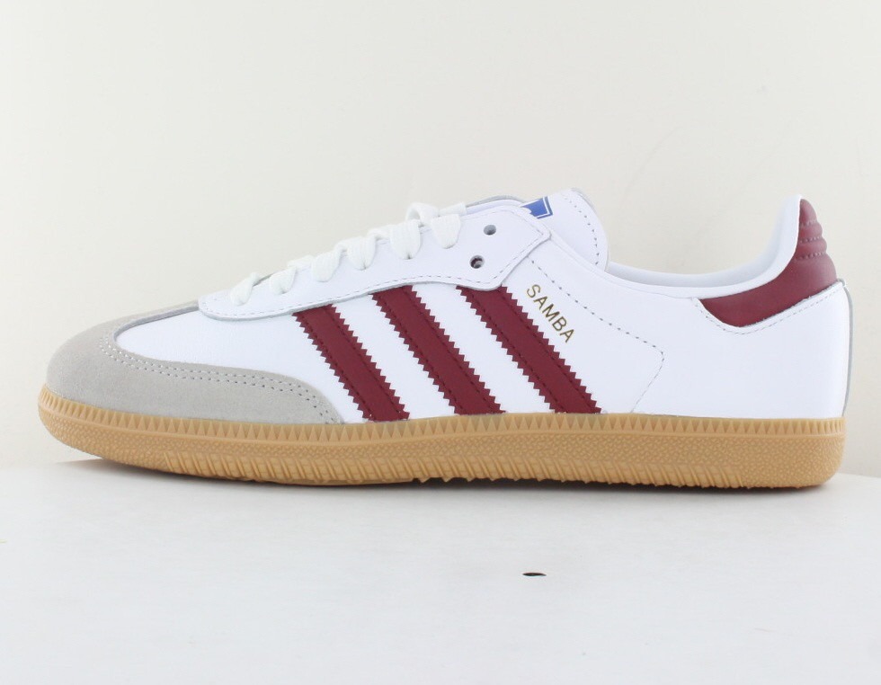 Adidas Samba og blanc bordeaux gomme