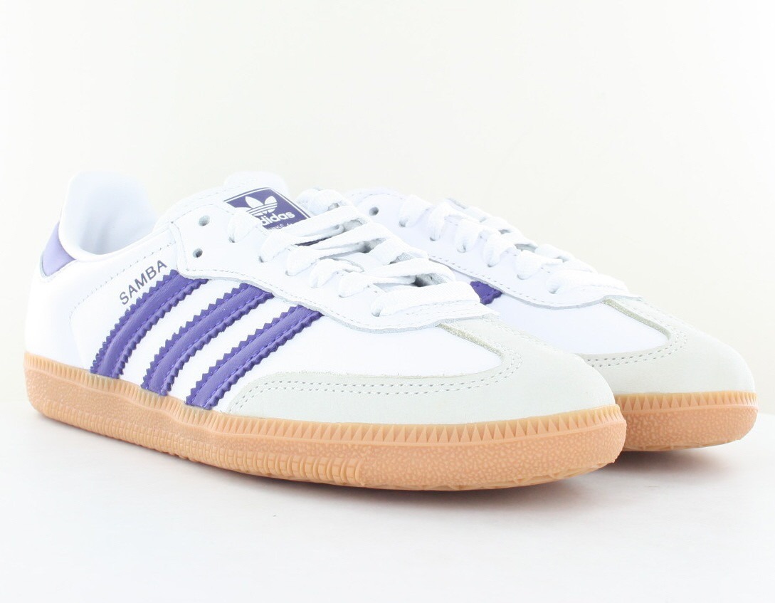 Adidas Samba og blanc beige violet