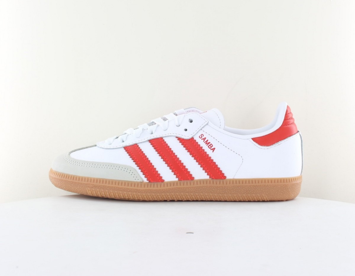 Adidas Samba og blanc rouge gomme