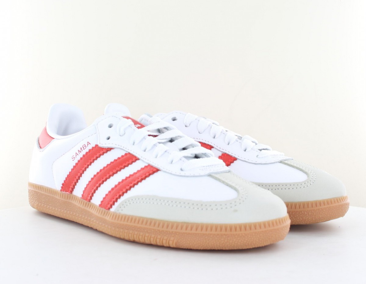 Adidas Samba og blanc rouge gomme