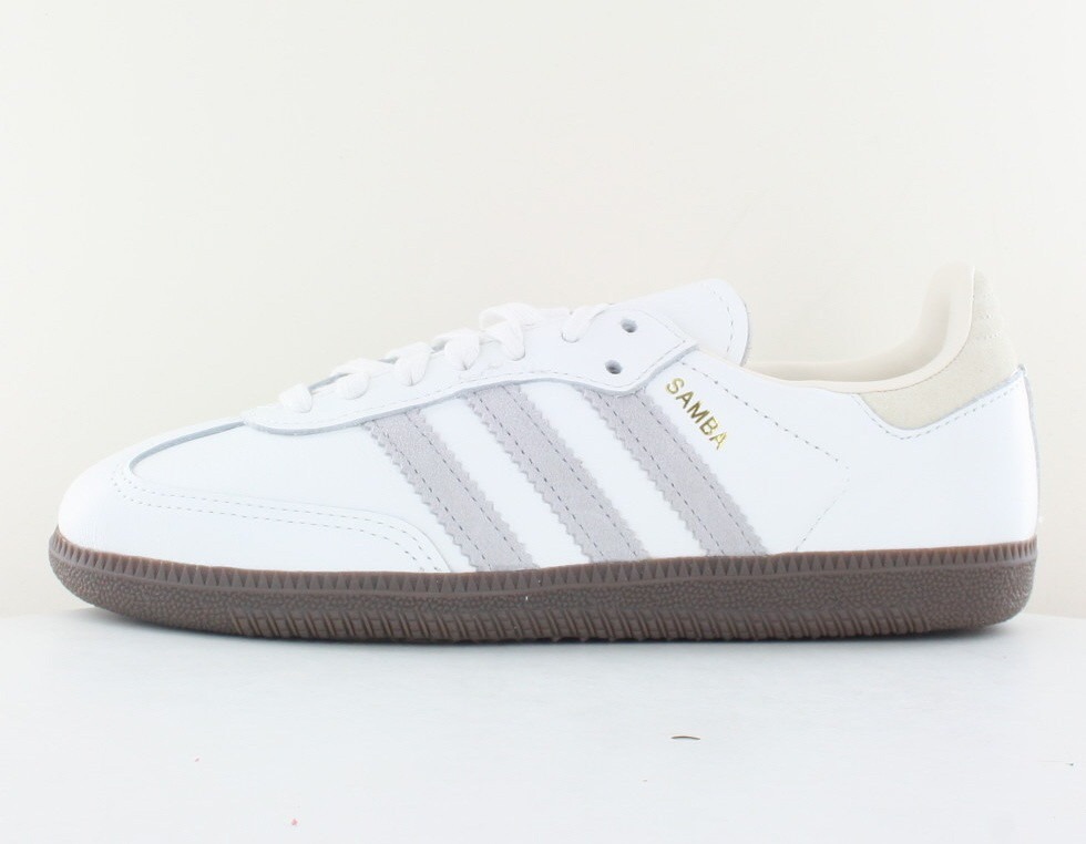 Adidas Samba og blanc casse gris beige