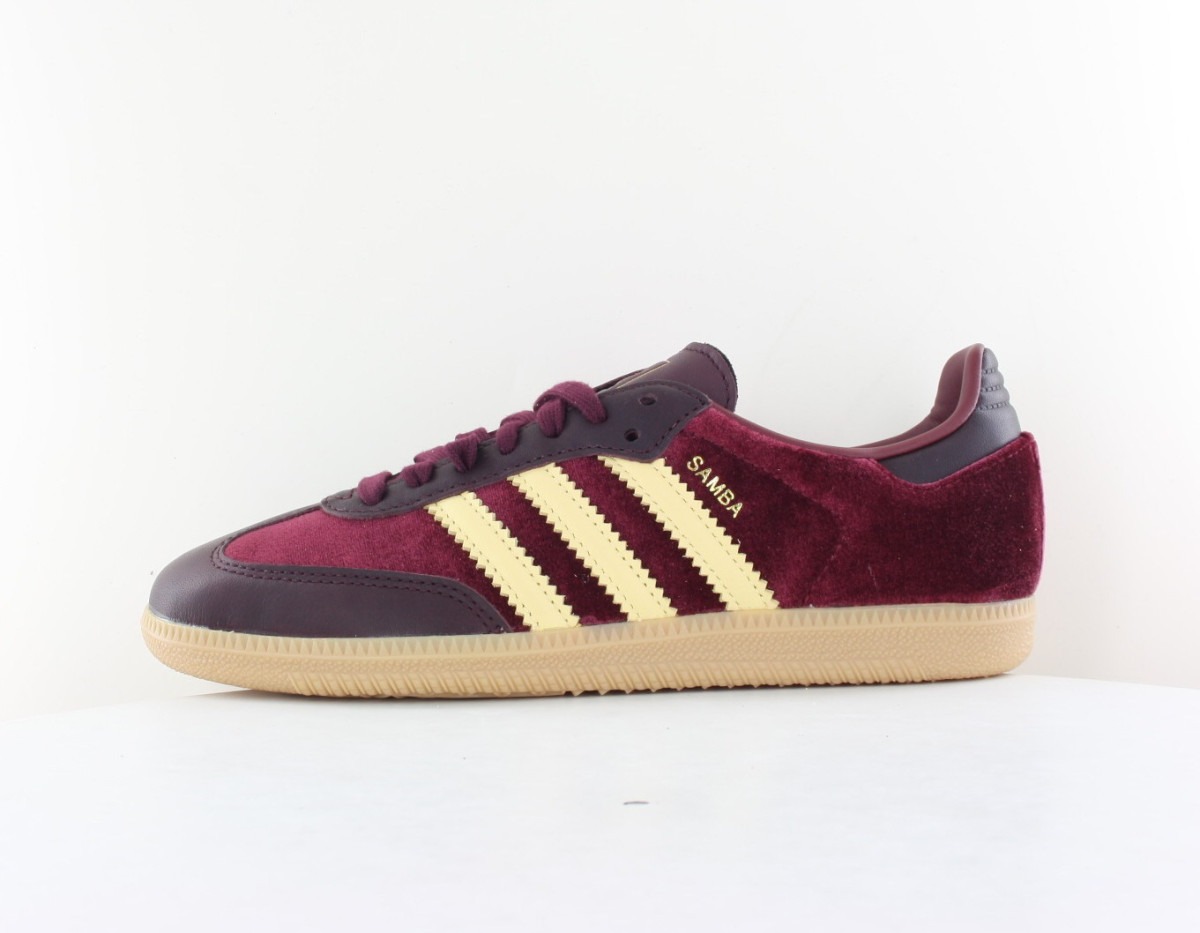 Adidas Samba og bordeaux satin beige