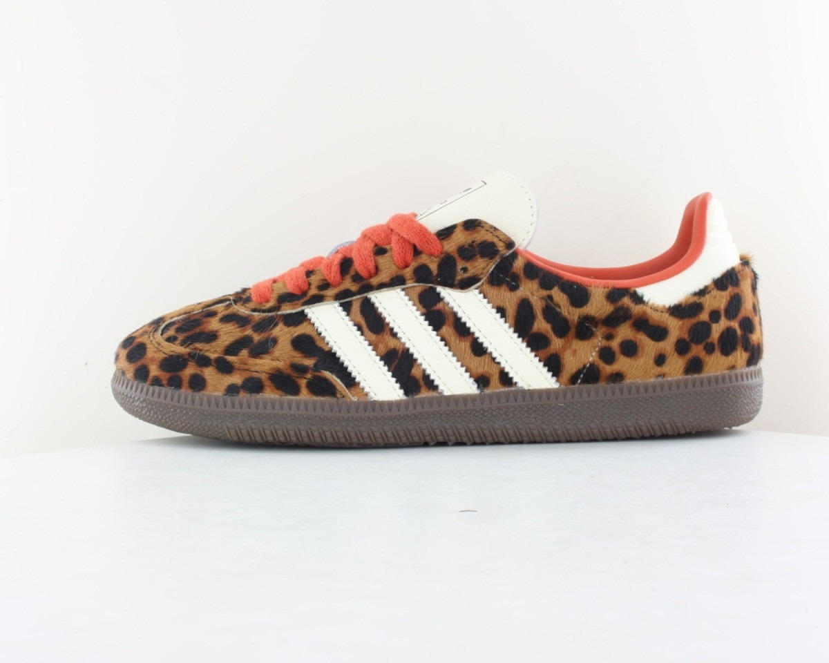 Adidas Samba og leopard orange