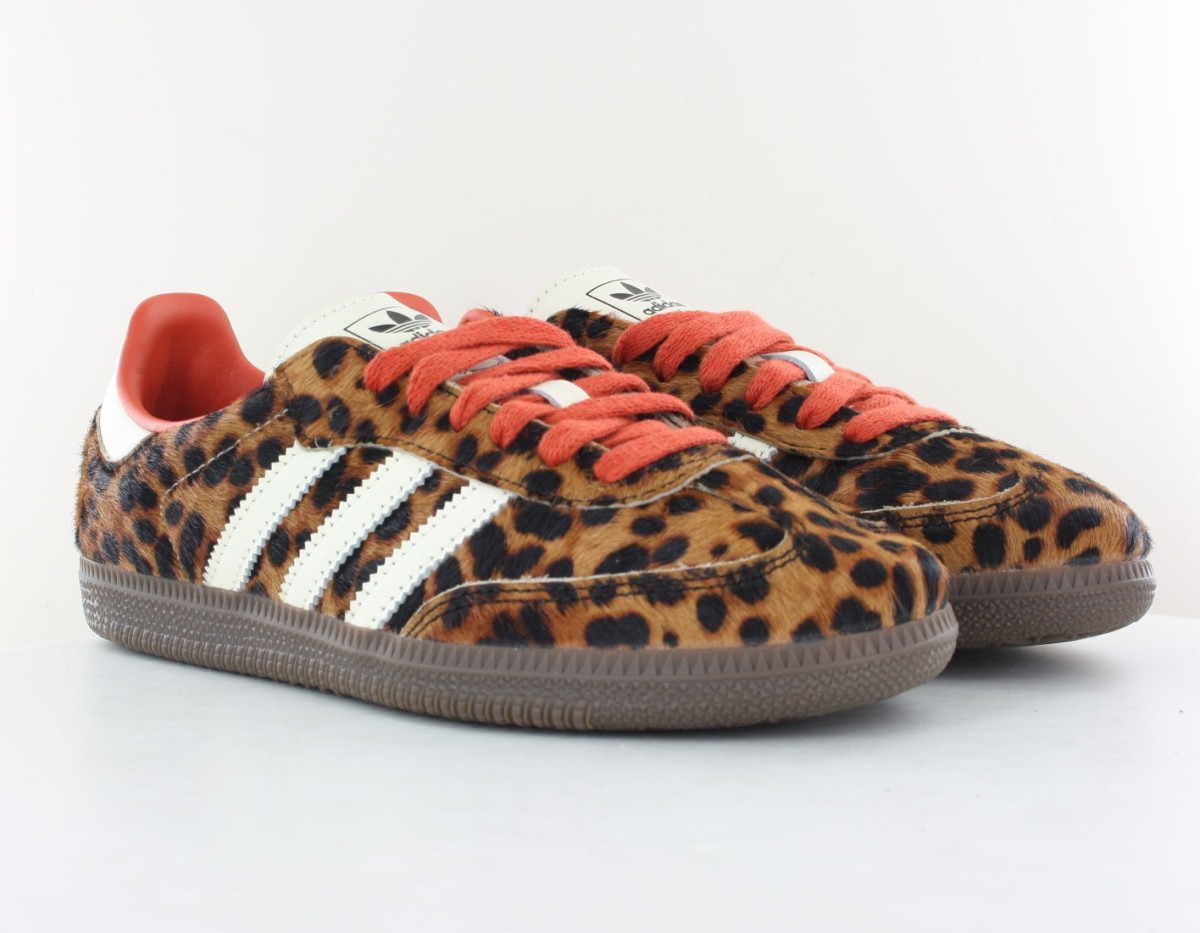 Adidas Samba og leopard orange