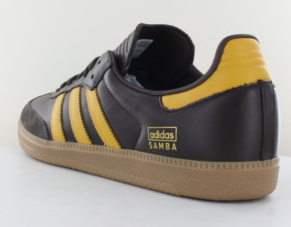 Adidas Samba og marron jaune moutarde